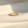 Classic sparkle band ring gold tone