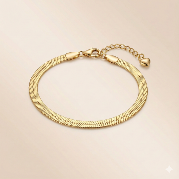 Minimal gold chain bracelet for women