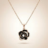Elegant pearl flower pendant worn on gold chain – Evvara Vogue anti tarnish necklace