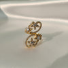 Heart Bloom Crystal Adjustable Ring