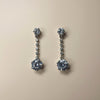 Classic crystal drop earrings for women