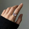 Lavender Bloom Statement Ring