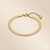 Minimal gold chain bracelet for women