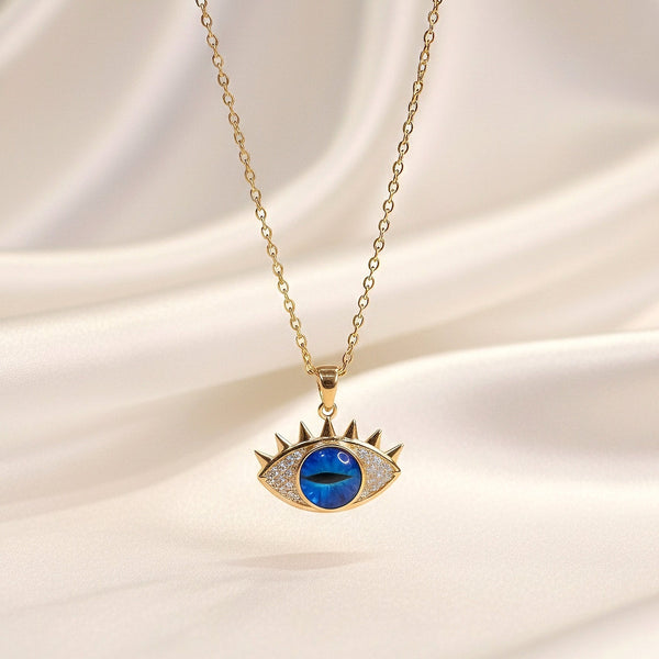 Blue Gaze evil eye pendant necklace
