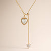 Minimal gold heart necklace styled for everyday elegance – Evvara Vogue
