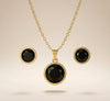 Midnight Noir Black Stone Pendant
