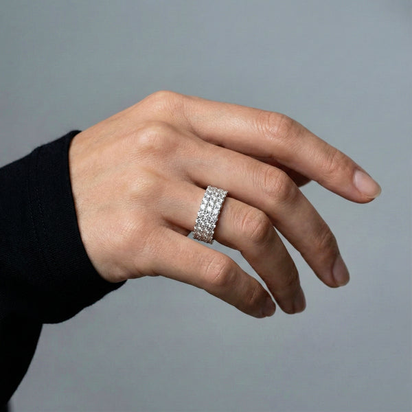 Diamond Gold-Tone Band Ring